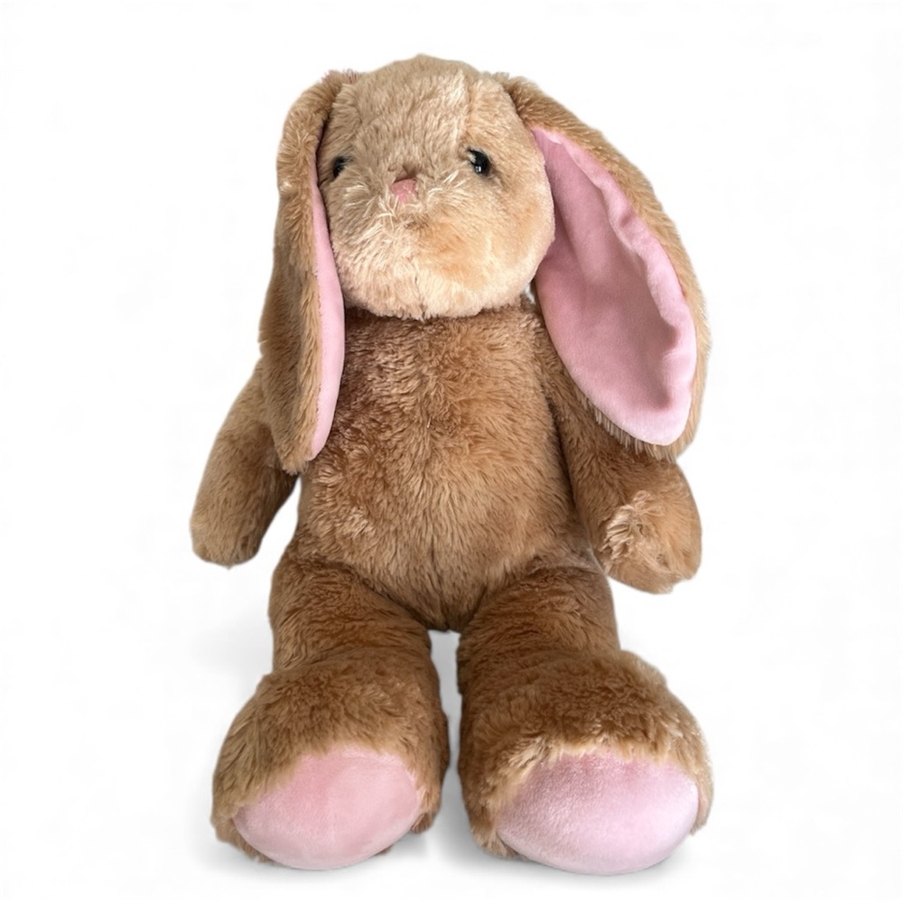 Build-A-Bear BAB BUNNY RABBIT 'PAWLETTE' LIGHT BROWN/PINK Plush Stuffed Animal